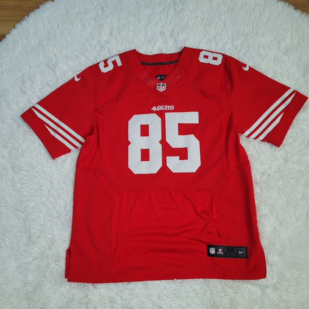 Nike San Francisco 49ers Vernon Davis Nike Stitched Authentic Jersey Size 52